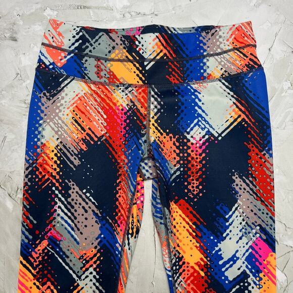 Athleta Lava Sonar Capri Leggings SIZE S Multicolor Cropped Yoga Pants - Picture 8 of 12
